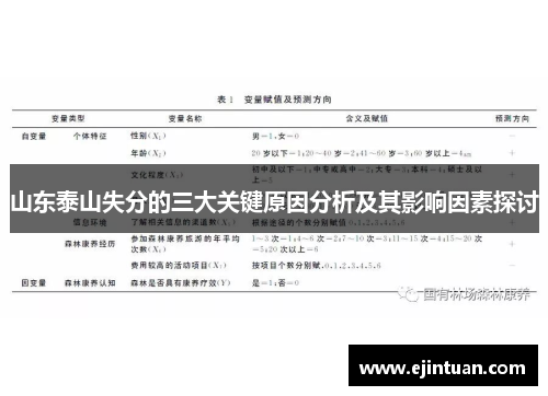 山东泰山失分的三大关键原因分析及其影响因素探讨